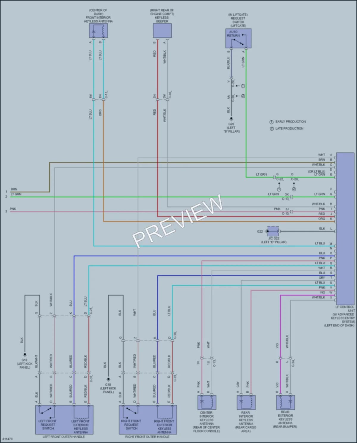 2022 Mazda CX9 Anti Theft wiring diagram preview