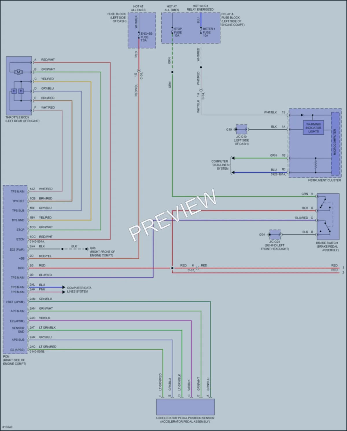 2022 Mazda CX9 Cruise Control wiring diagram preview