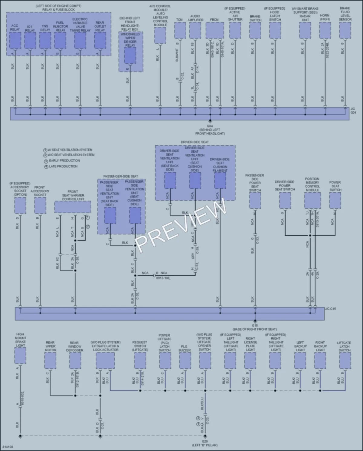 2022 Mazda CX9 Ground Distribution wiring diagram preview