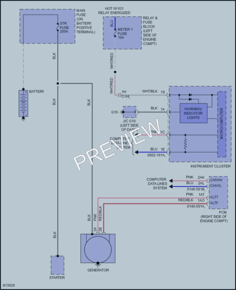 2022 Mazda CX9 Starting Charging wiring diagram preview