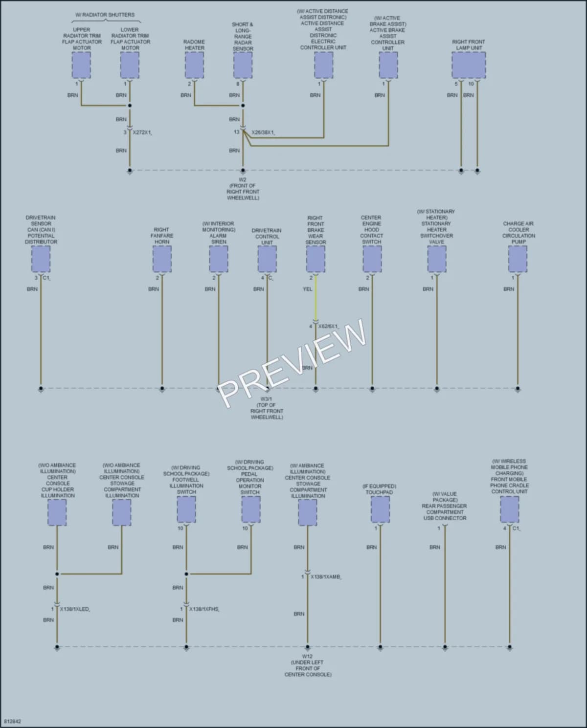 2022 MercedesBenz A220 Ground Distribution wiring diagram preview