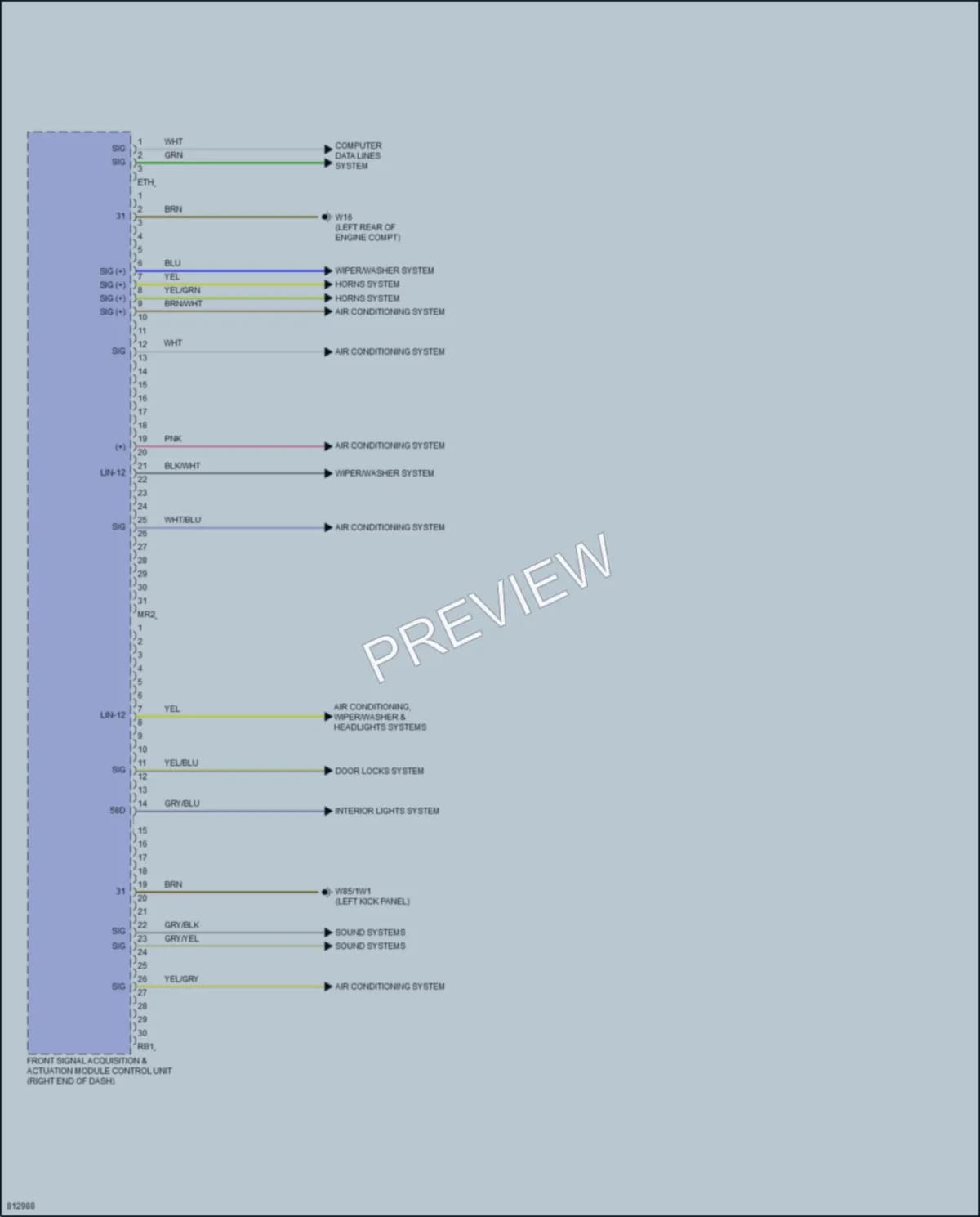 2022 MercedesBenz C300 Body Control Modules wiring diagram preview