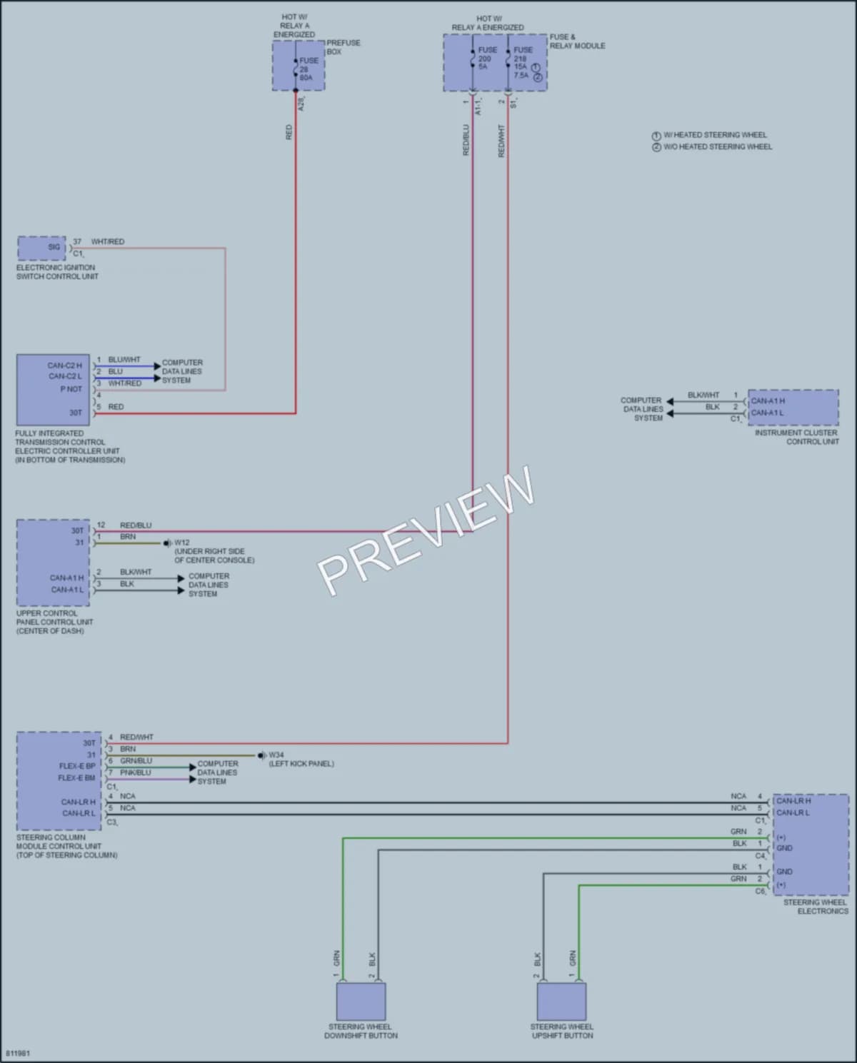 2022 MercedesBenz C300 Transmission wiring diagram preview