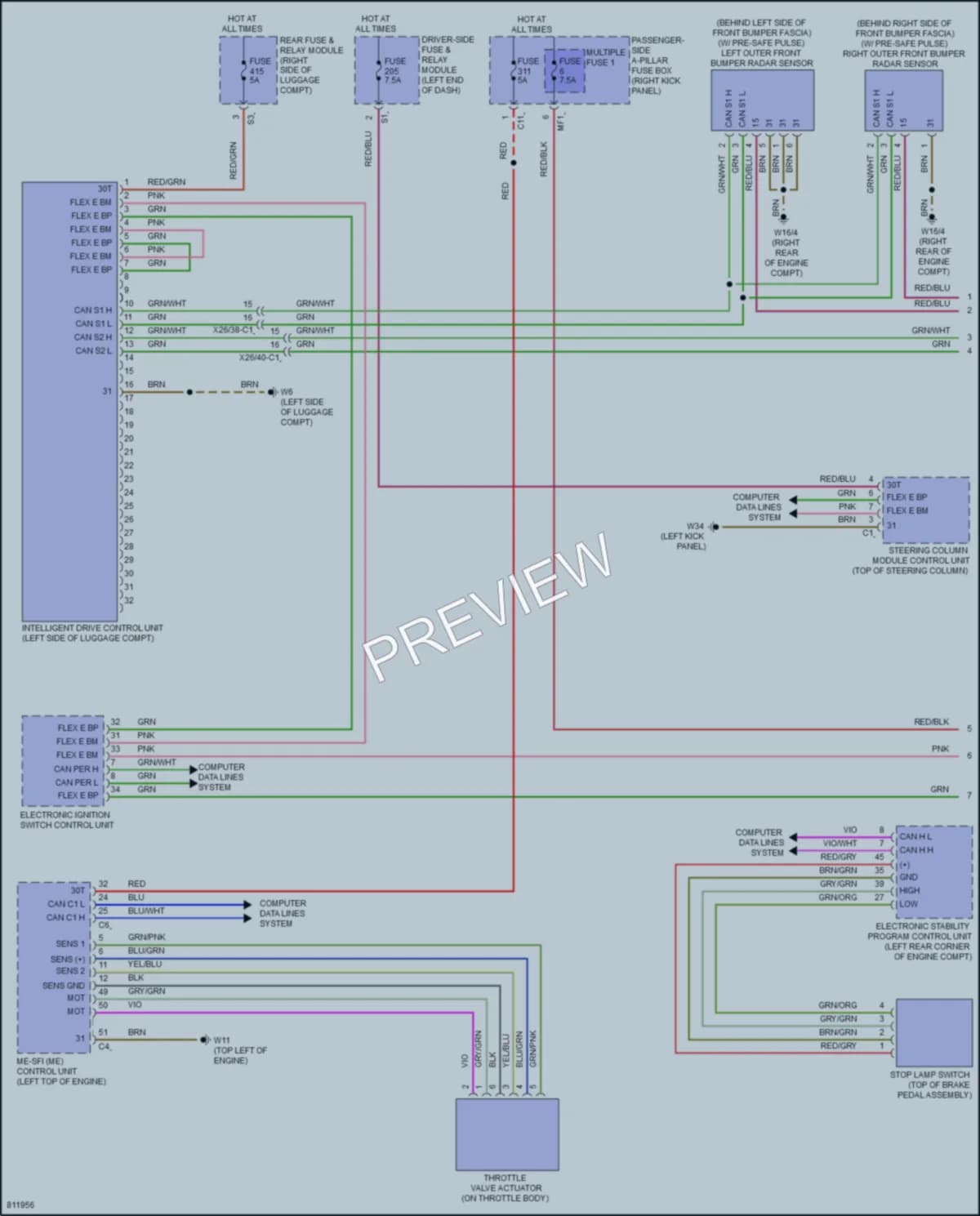 2022 MercedesBenz CLS450 Cruise Control wiring diagram preview