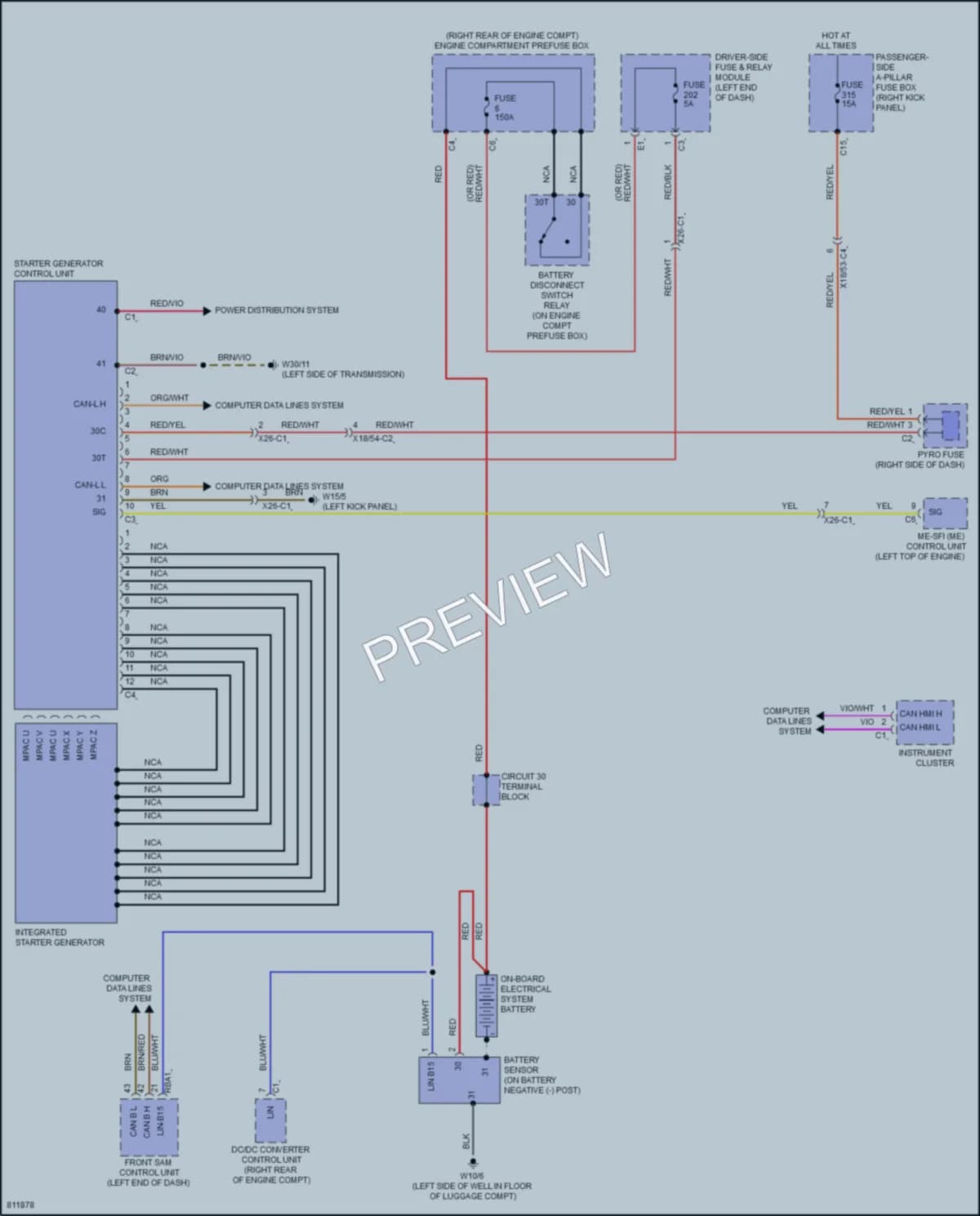2022 MercedesBenz CLS450 Starting Charging wiring diagram preview