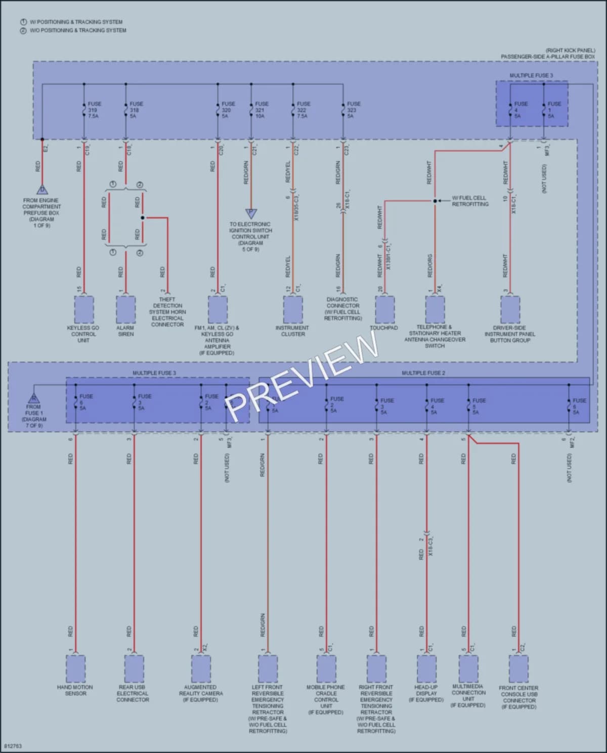 2022 MercedesBenz GLC300 Power Distribution wiring diagram preview