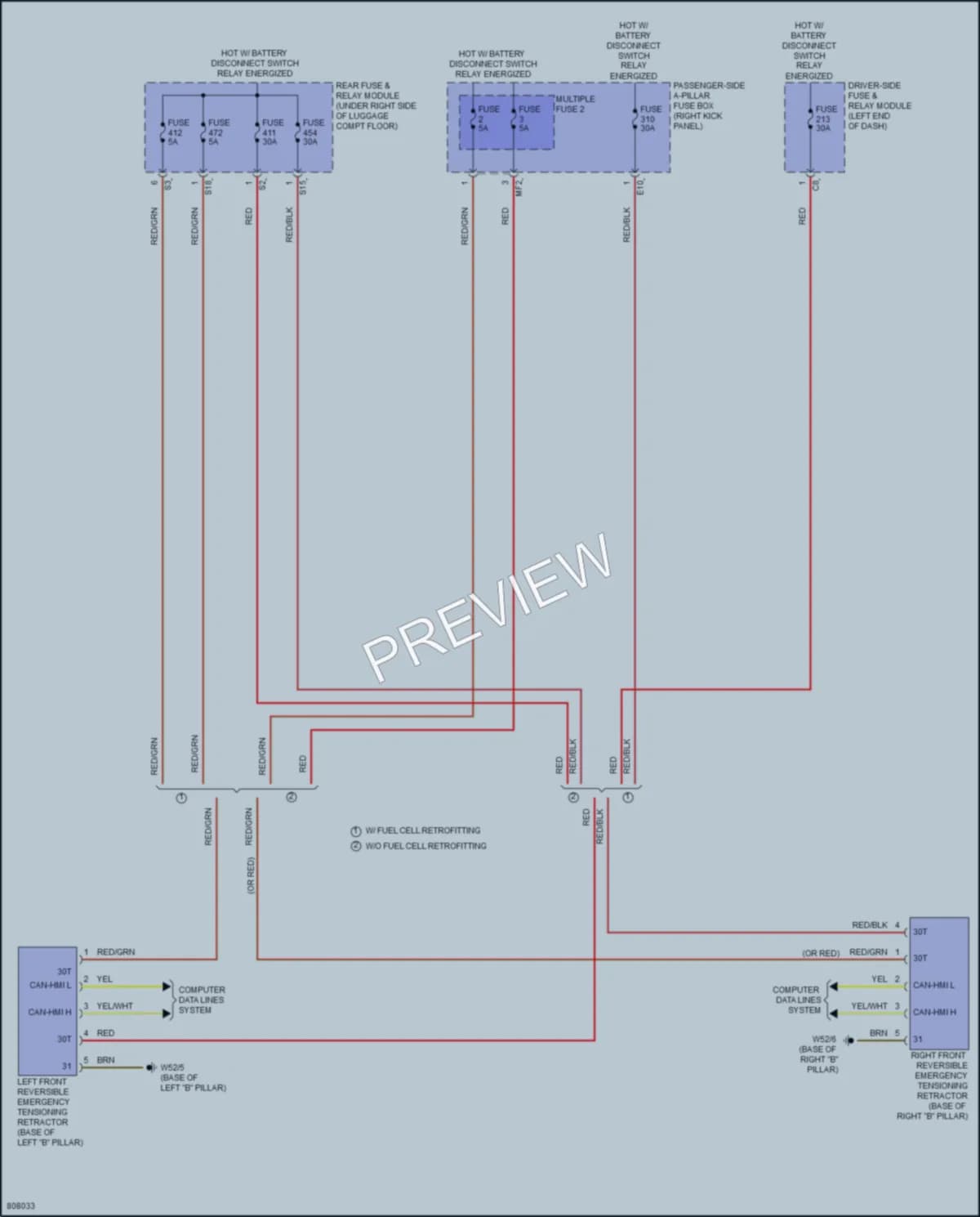 2022 MercedesBenz GLC300 Supplemental Restraints wiring diagram preview