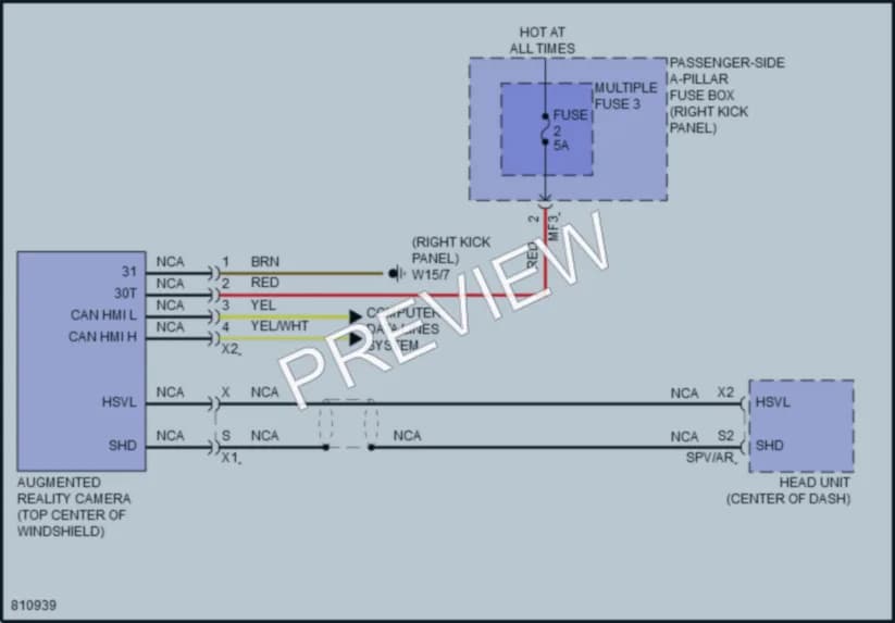 2022 MercedesBenz GLC300Coupe Navigation wiring diagram preview