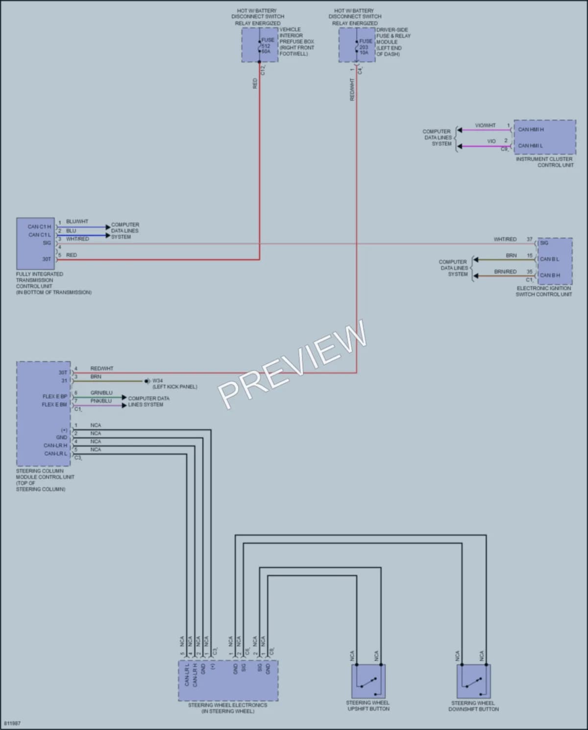 2022 MercedesBenz GLE450Coupe Transmission wiring diagram preview