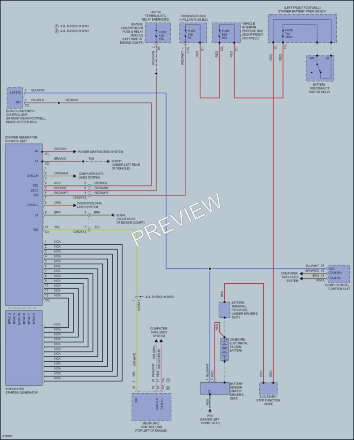 2022 MercedesBenz GLS580 Starting Charging wiring diagram preview