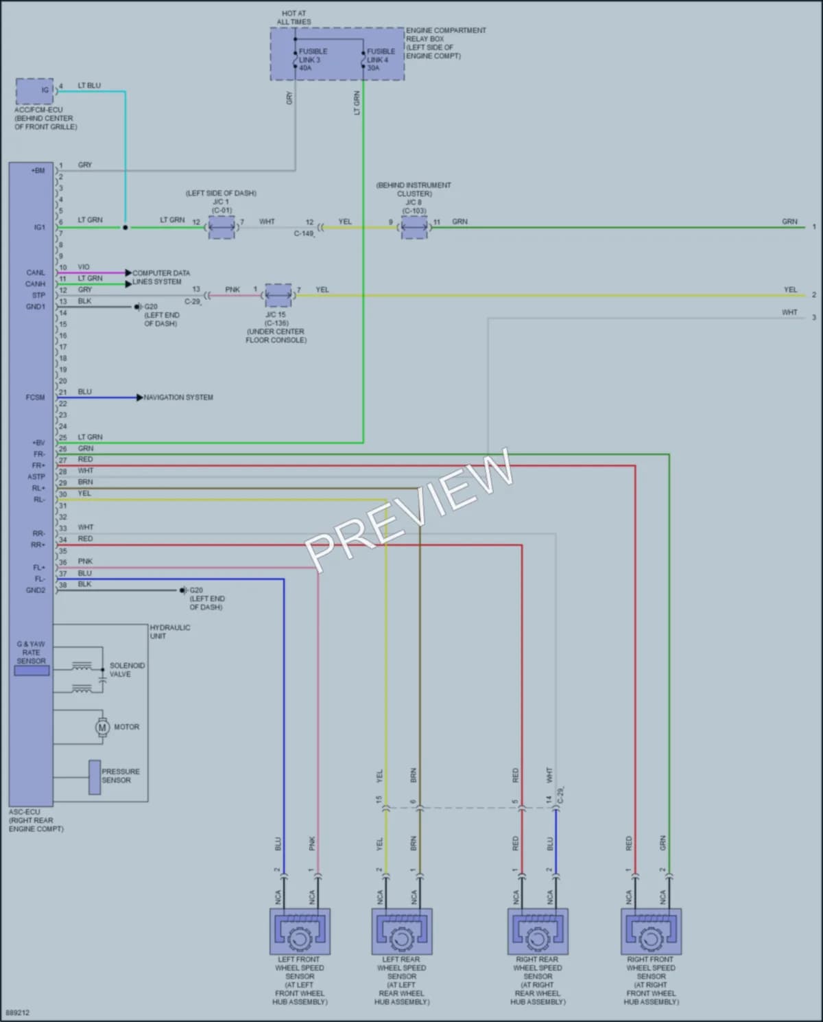2022 Mitsubishi EclipseCross Anti Lock Brakes wiring diagram preview