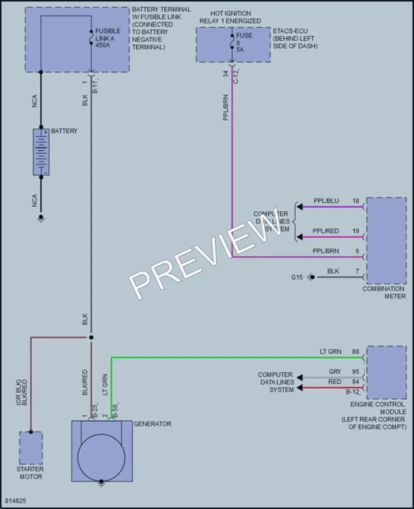 2022 Mitsubishi Outlander Starting Charging wiring diagram preview