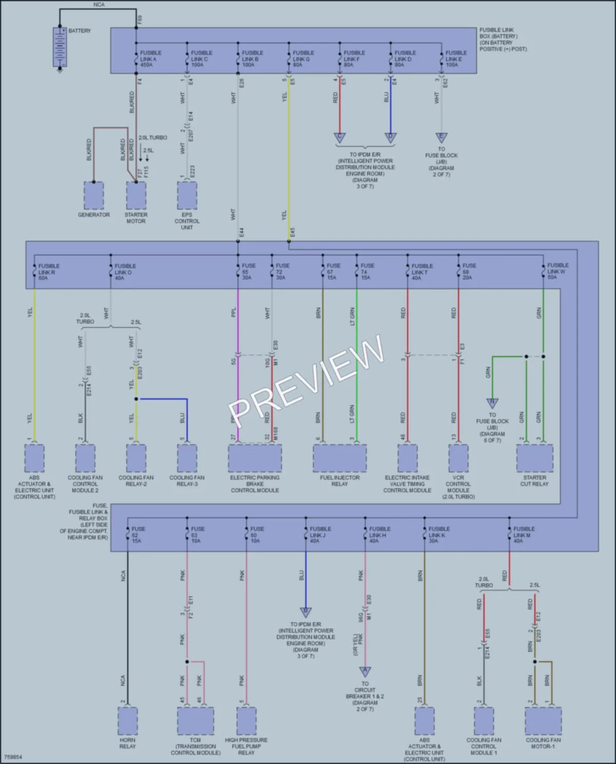 2022 Nissan Altima Power Distribution wiring diagram preview