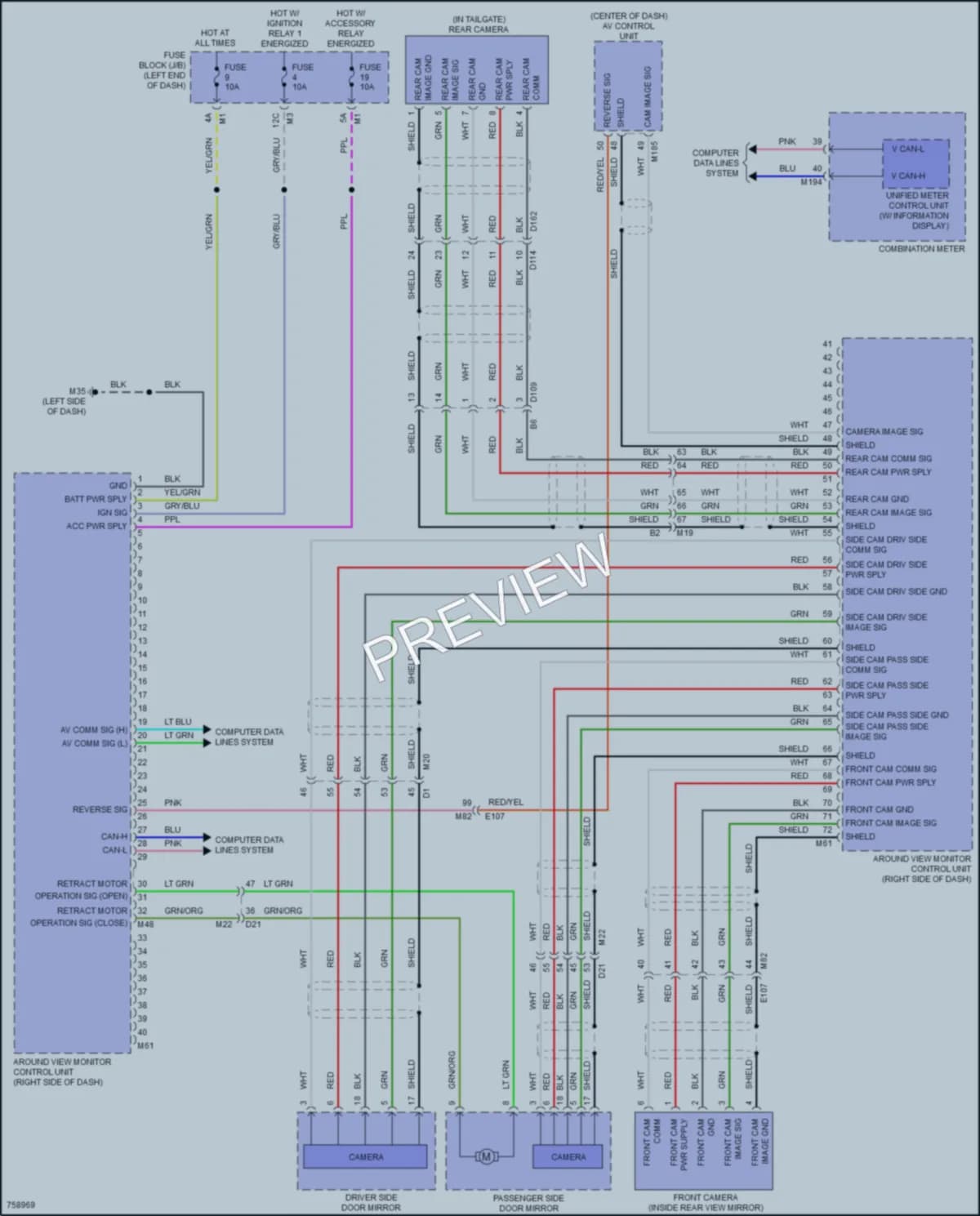 2022 Nissan Armada Navigation wiring diagram preview