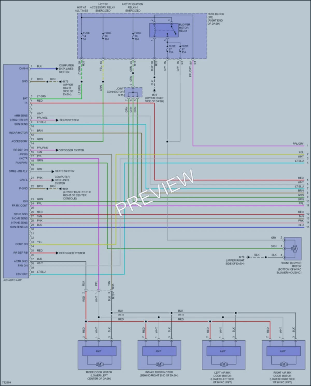 2022 Nissan Frontier Air Conditioning wiring diagram preview