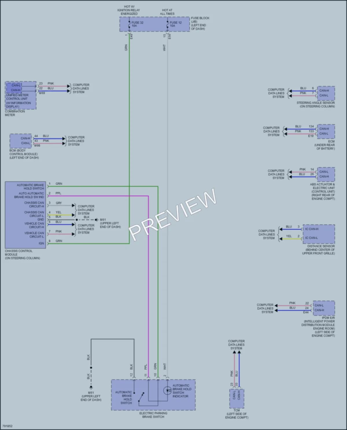 2022 Nissan Kicks Electronic Suspension wiring diagram preview