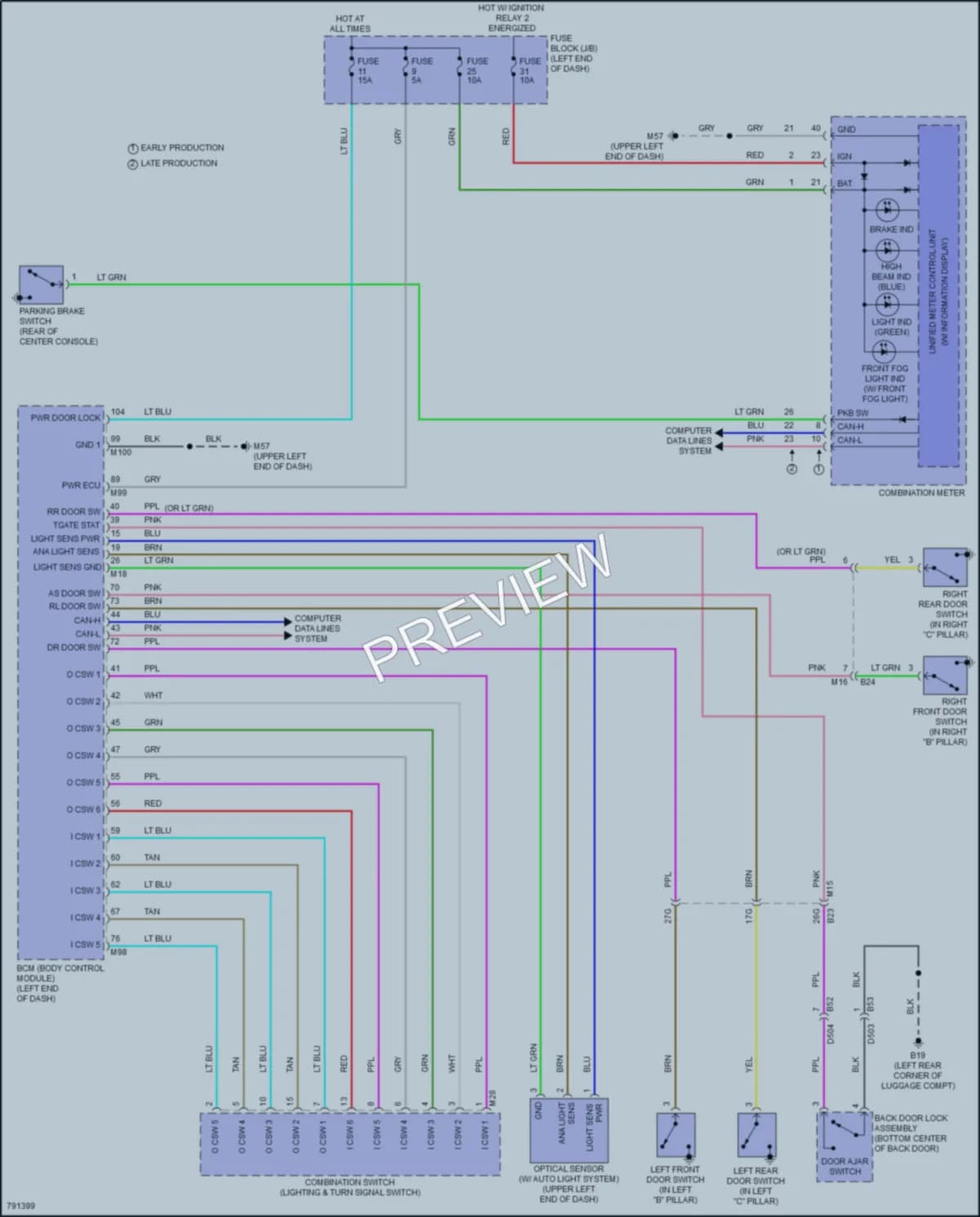 2022 Nissan Kicks Headlights wiring diagram preview