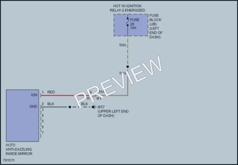 2022 Nissan Kicks Power Mirrors wiring diagram preview
