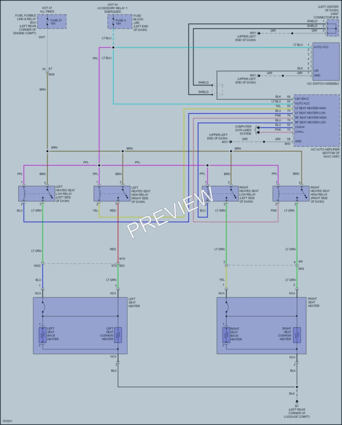 2022 Nissan Kicks Power Seats wiring diagram preview