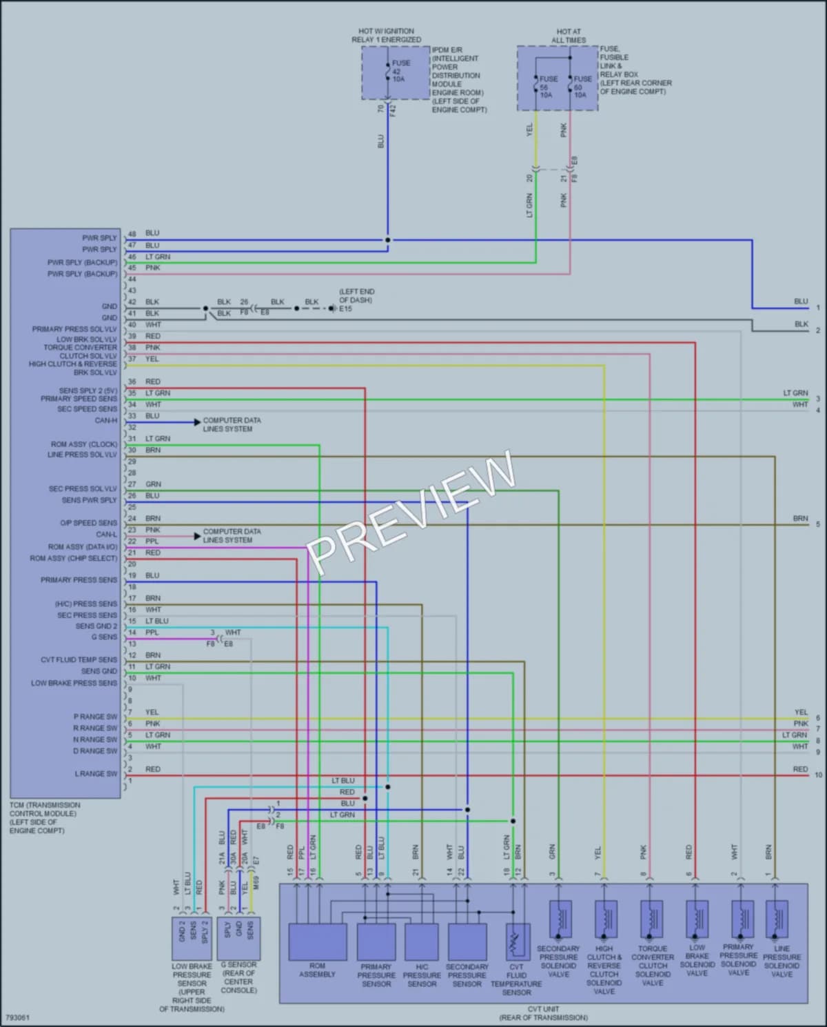 2022 Nissan Kicks Transmission wiring diagram preview