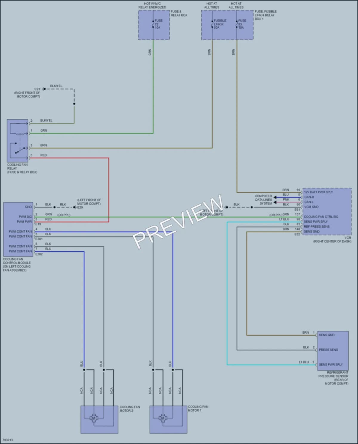 2022 Nissan LEAF Cooling Fan wiring diagram preview