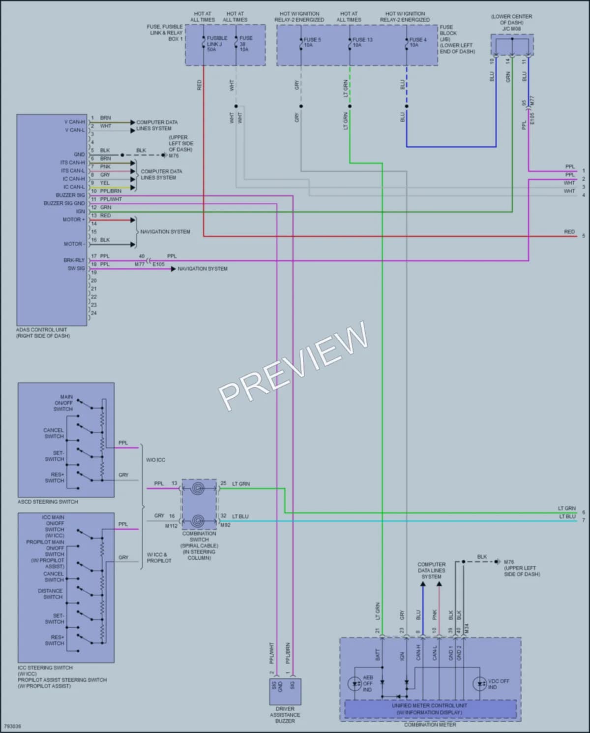 2022 Nissan LEAF Cruise Control wiring diagram preview