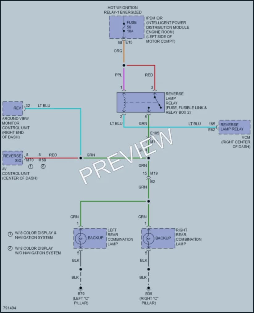 2022 Nissan LEAF Exterior Lights wiring diagram preview