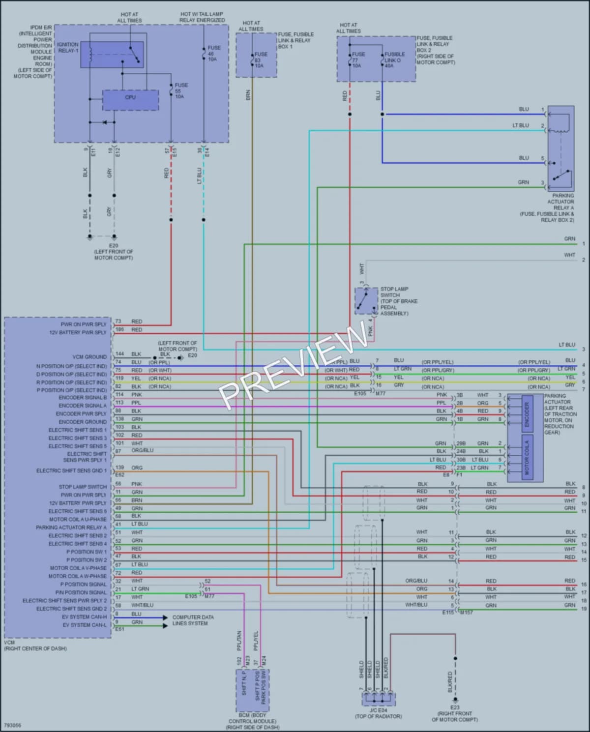 2022 Nissan LEAF Transmission wiring diagram preview