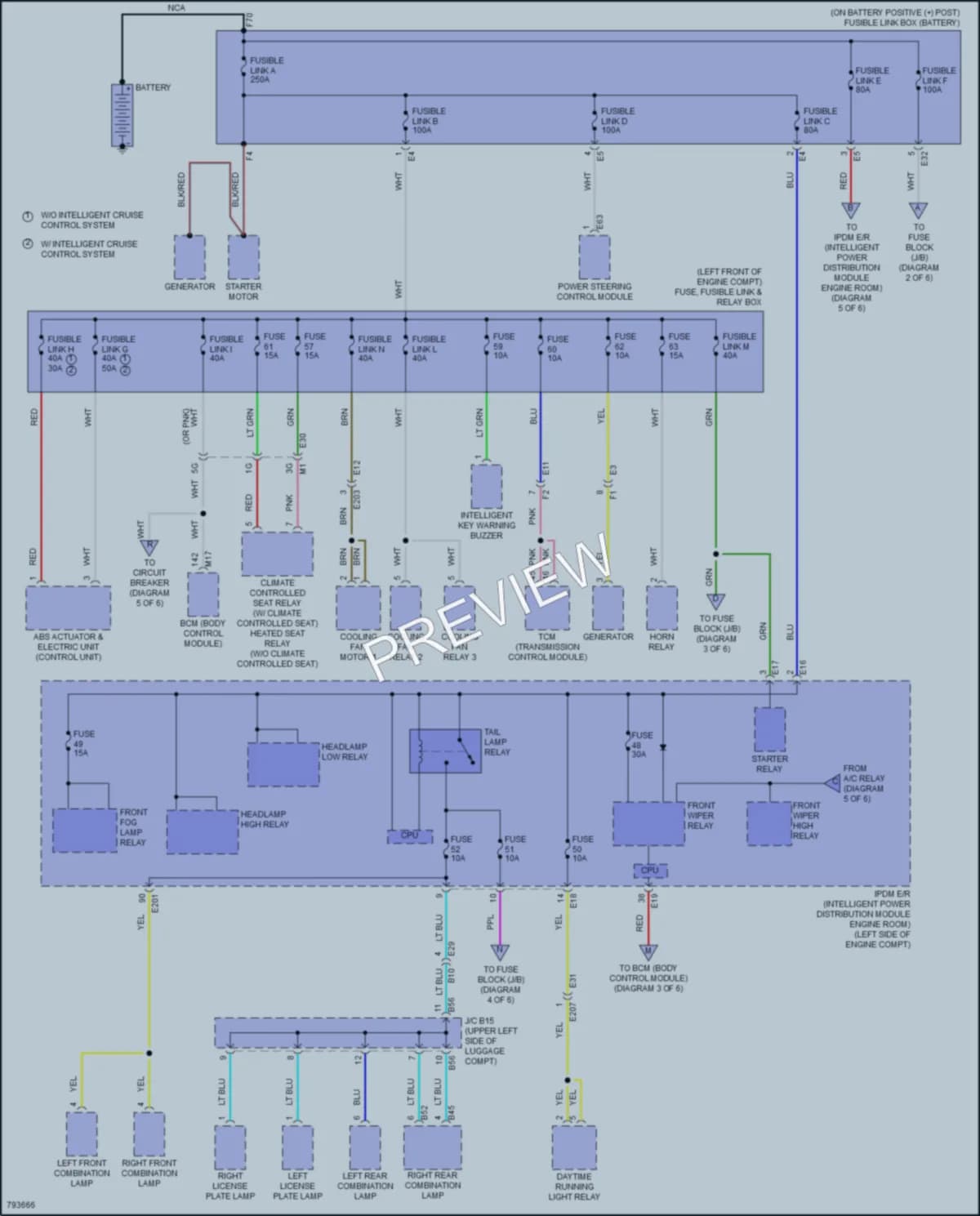 2022 Nissan Maxima Power Distribution wiring diagram preview
