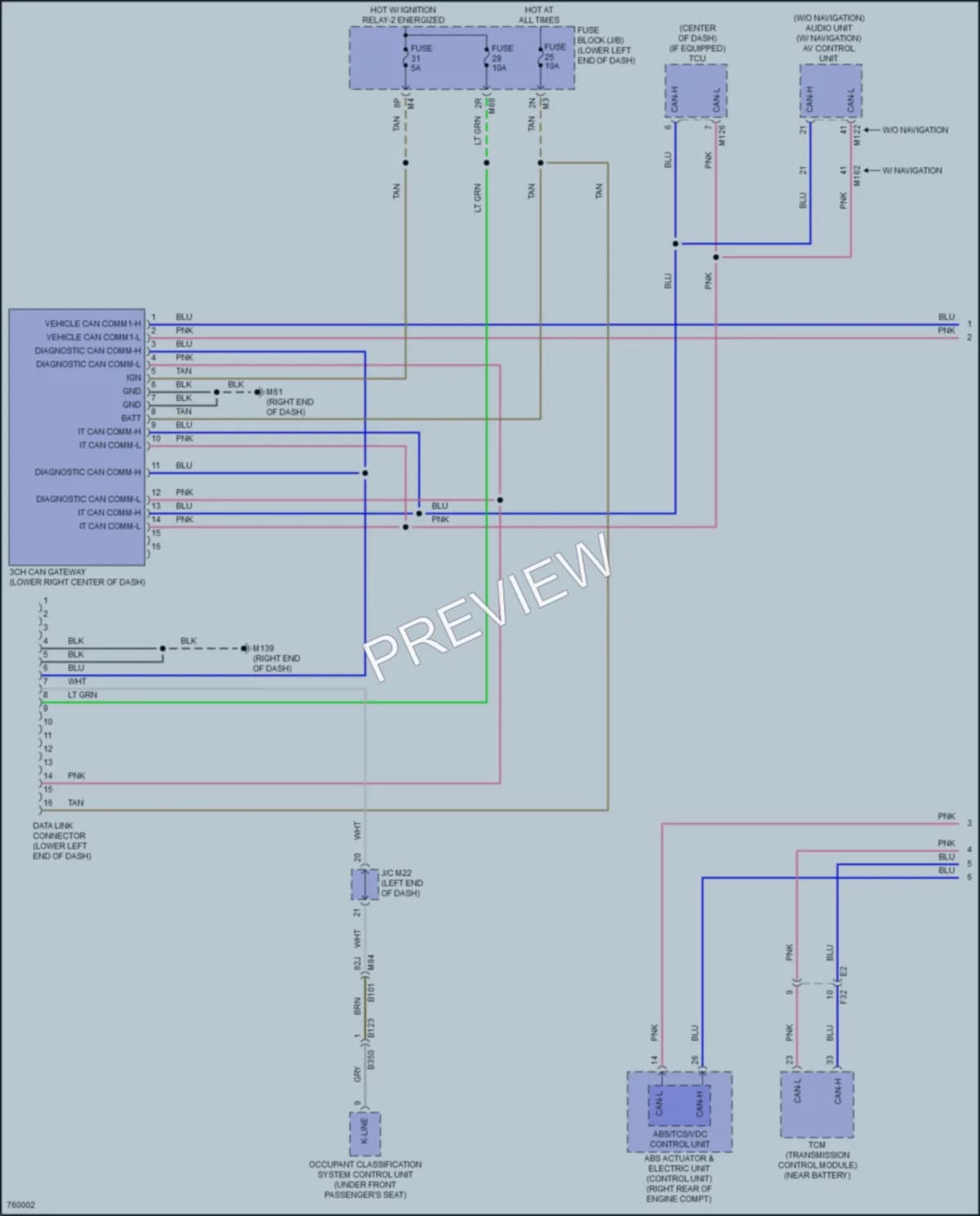 2022 Nissan Murano Computer Data Lines wiring diagram preview