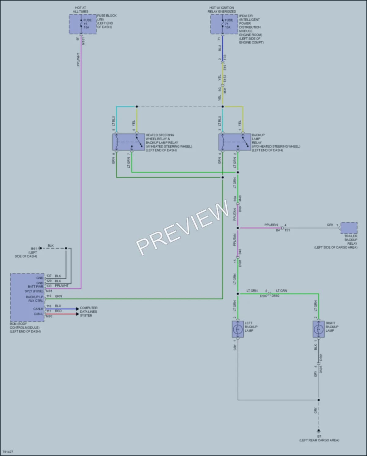 2022 Nissan Pathfinder Exterior Lights wiring diagram preview