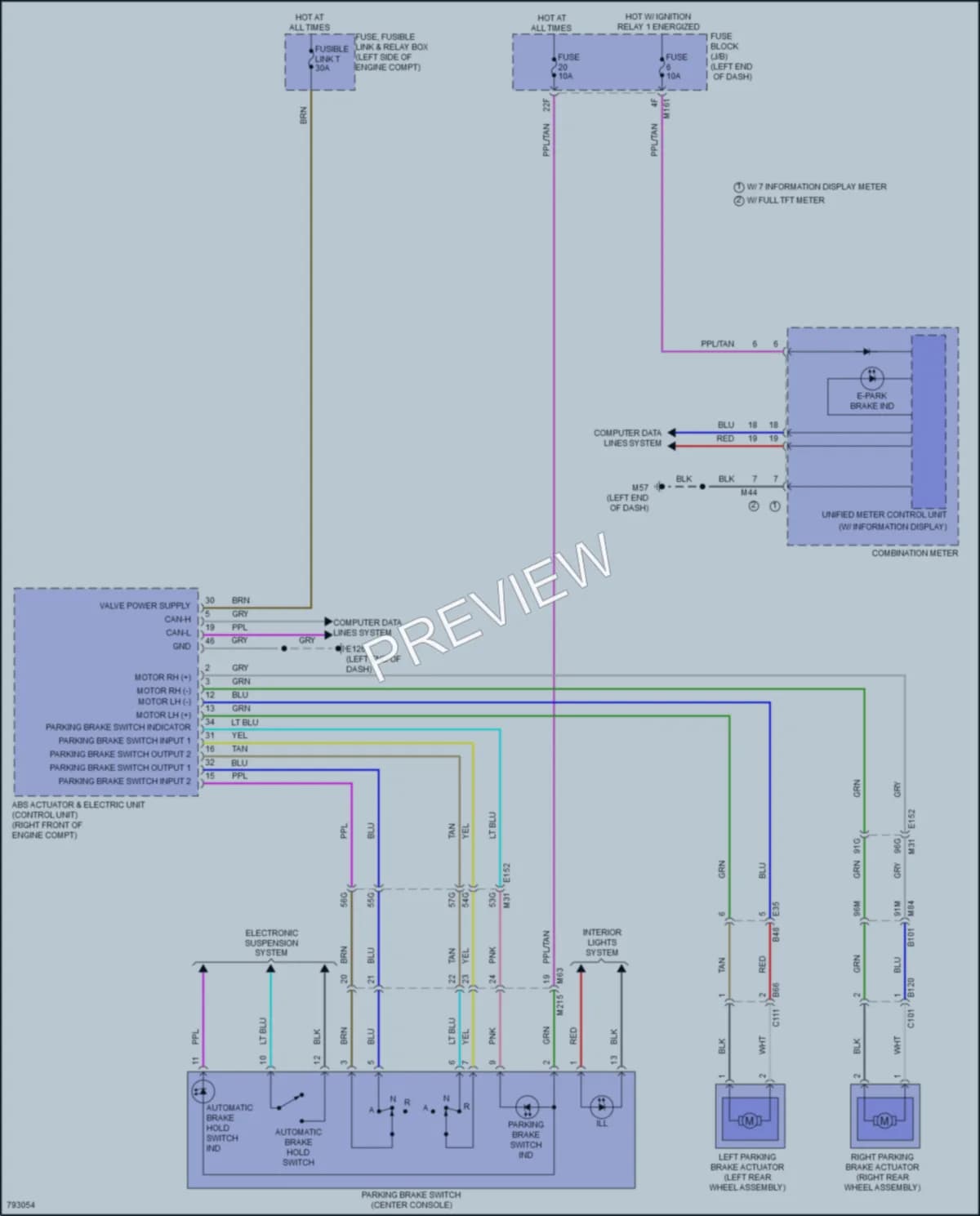 2022 Nissan Pathfinder Shift Interlock wiring diagram preview