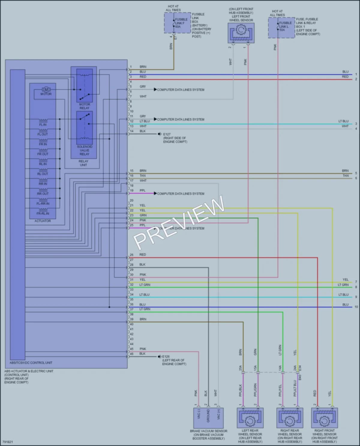 2022 Nissan Rogue Anti Lock Brakes wiring diagram preview