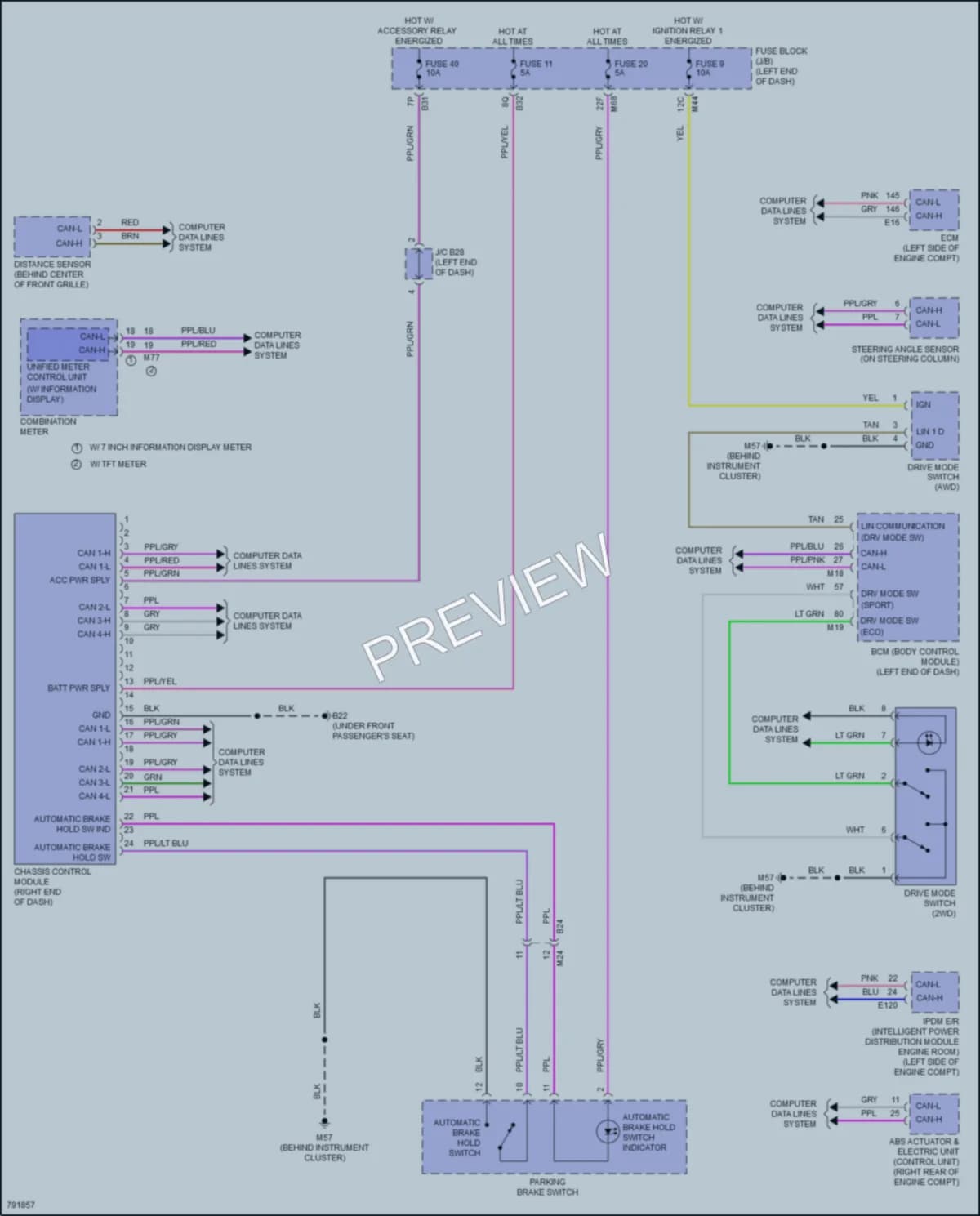 2022 Nissan Rogue Electronic Suspension wiring diagram preview