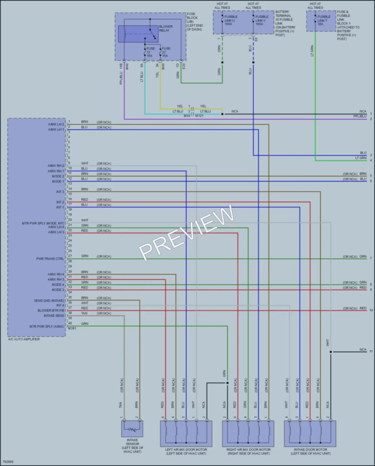 2022 Nissan RogueSport Air Conditioning wiring diagram preview