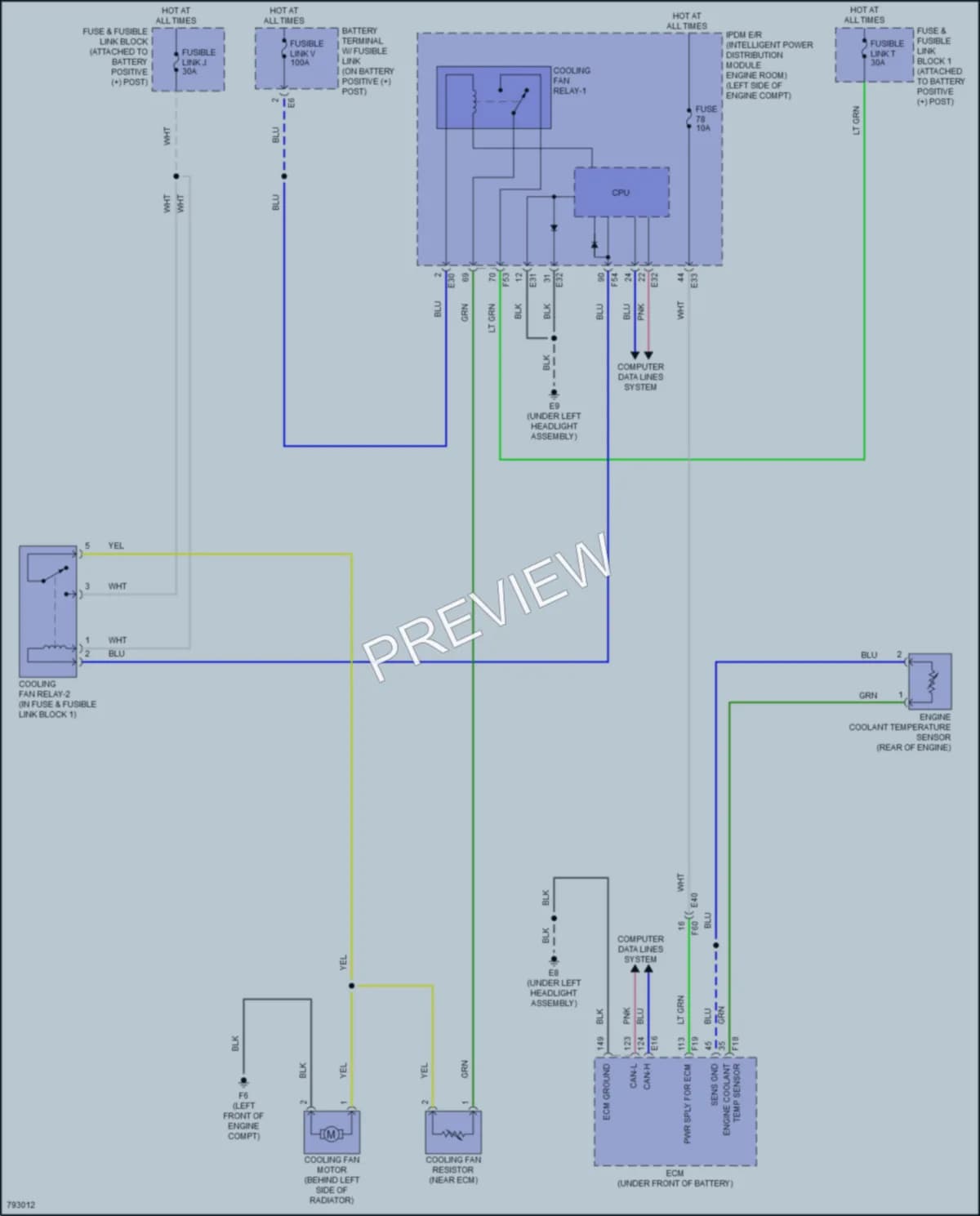 2022 Nissan RogueSport Cooling Fan wiring diagram preview