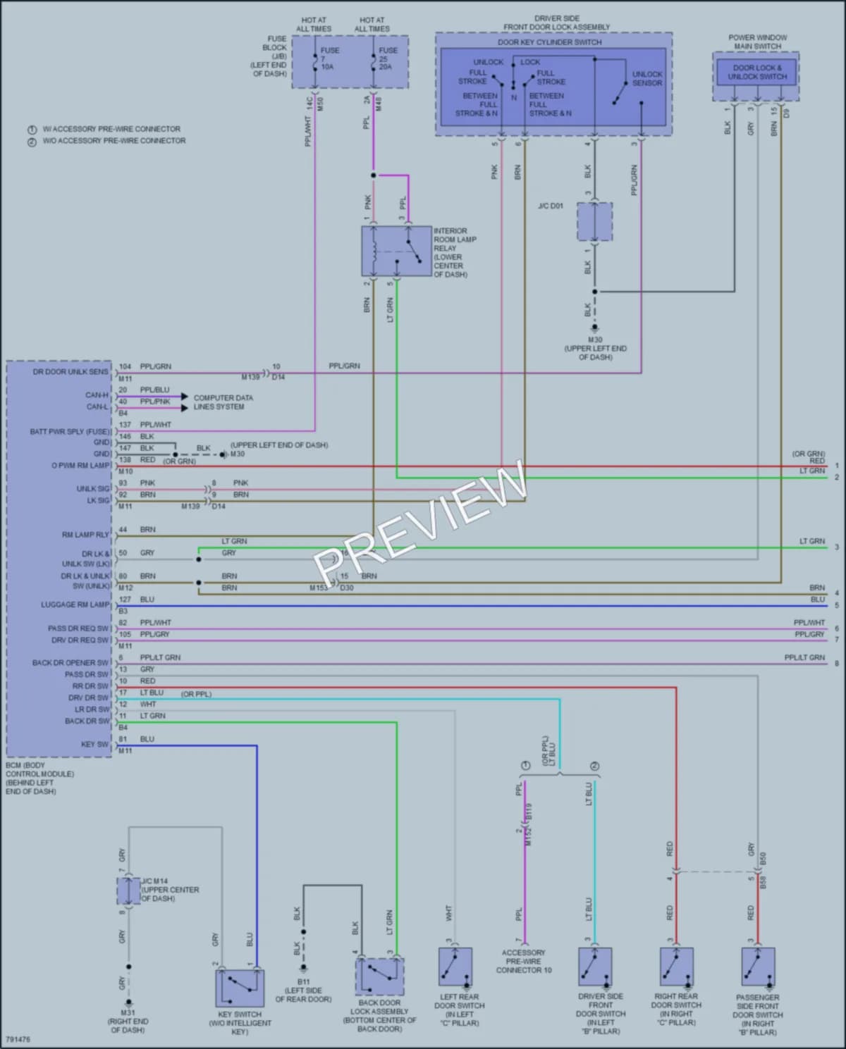 2022 Nissan RogueSport Interior Lights wiring diagram preview