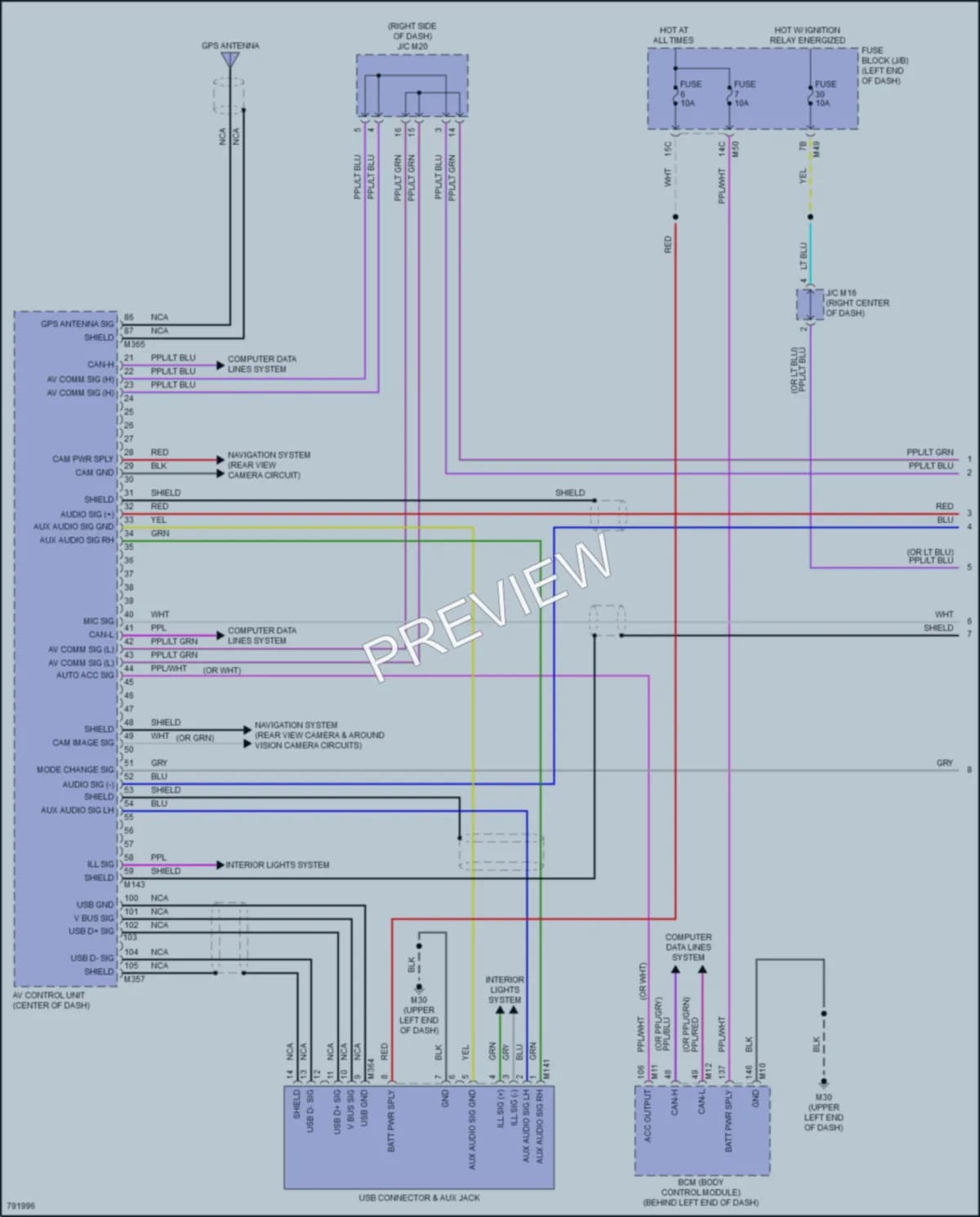 2022 Nissan RogueSport Radio wiring diagram preview