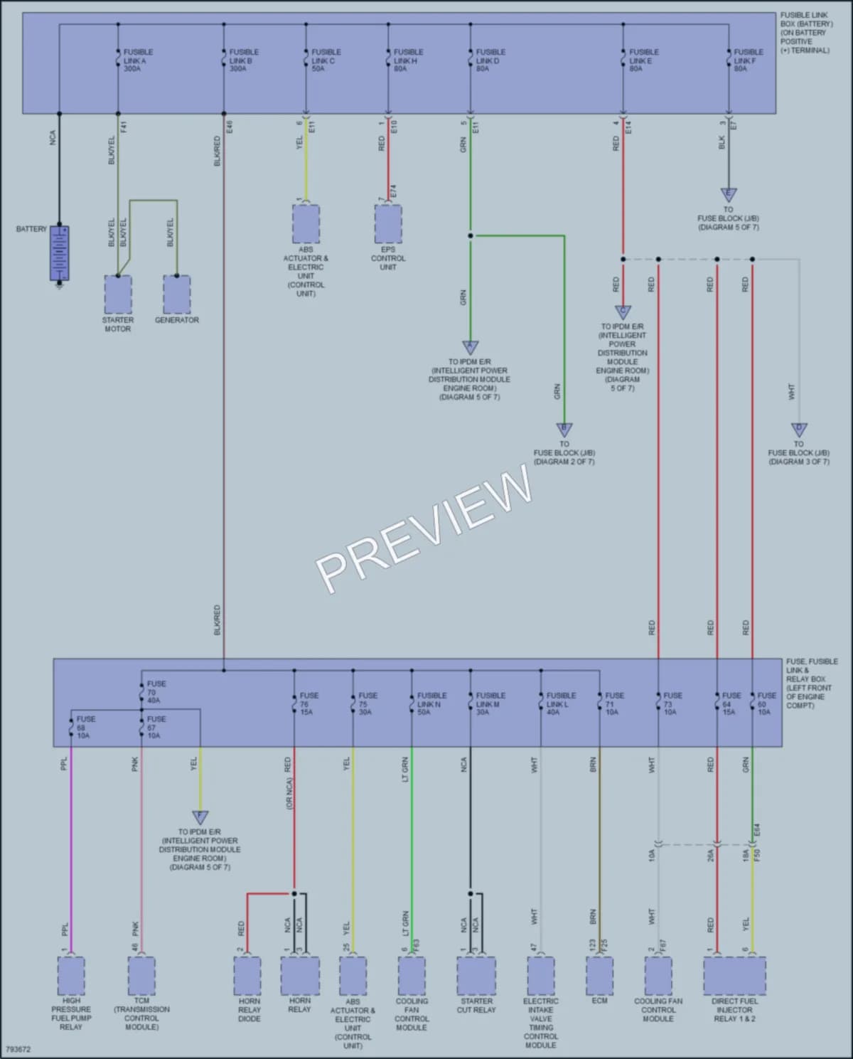 2022 Nissan Sentra Power Distribution wiring diagram preview