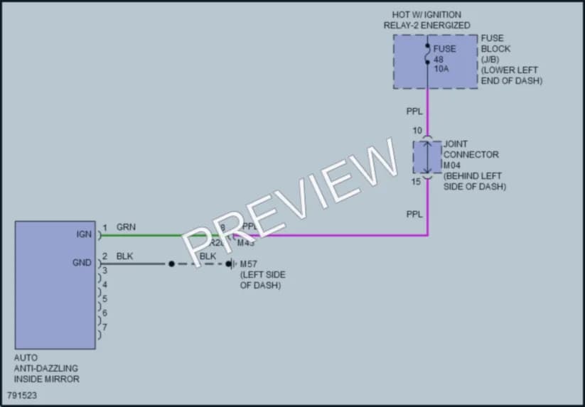 2022 Nissan Sentra Power Mirrors wiring diagram preview