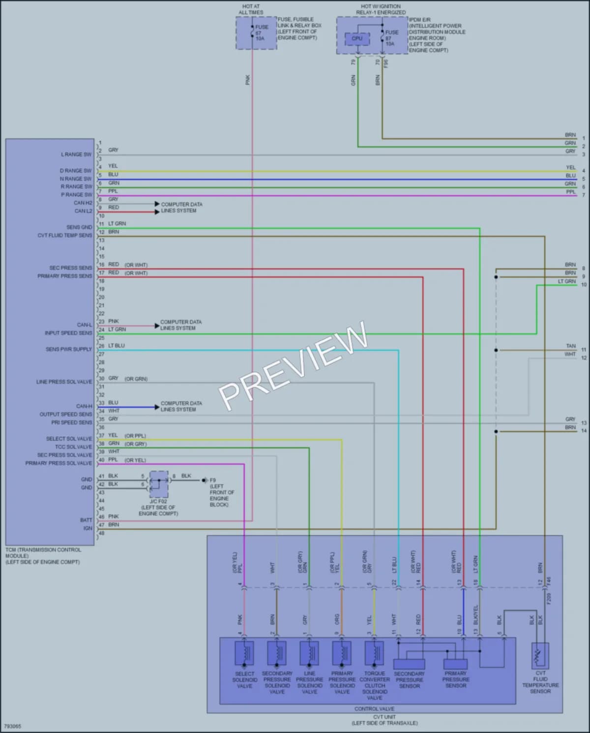 2022 Nissan Sentra Transmission wiring diagram preview
