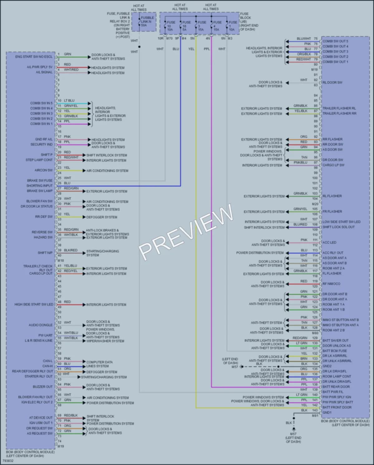 2022 Nissan Titan Body Control Modules wiring diagram preview