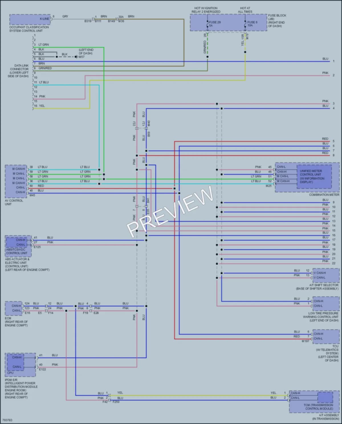 2022 Nissan Titan Computer Data Lines wiring diagram preview