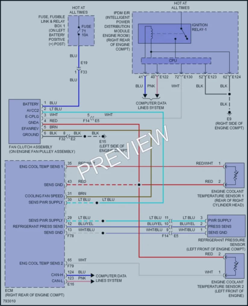 2022 Nissan Titan Cooling Fan wiring diagram preview