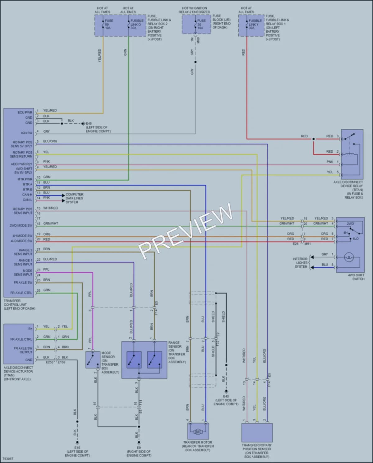 2022 Nissan Titan Transmission wiring diagram preview