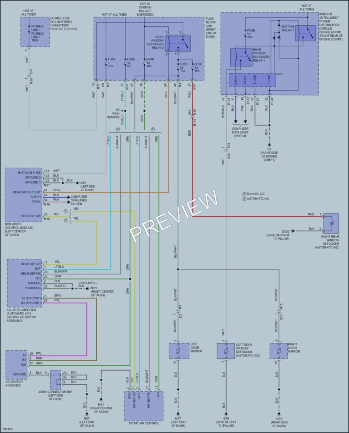 2022 Nissan TitanXD Defoggers wiring diagram preview