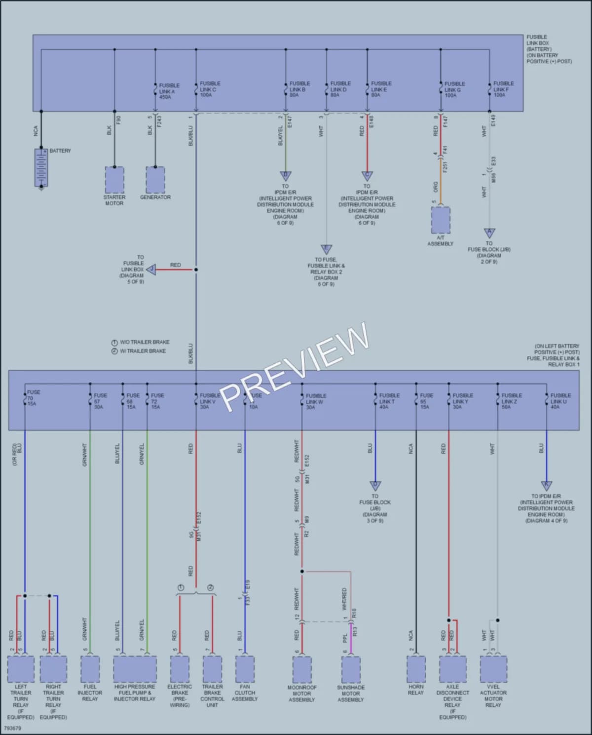 2022 Nissan TitanXD Power Distribution wiring diagram preview