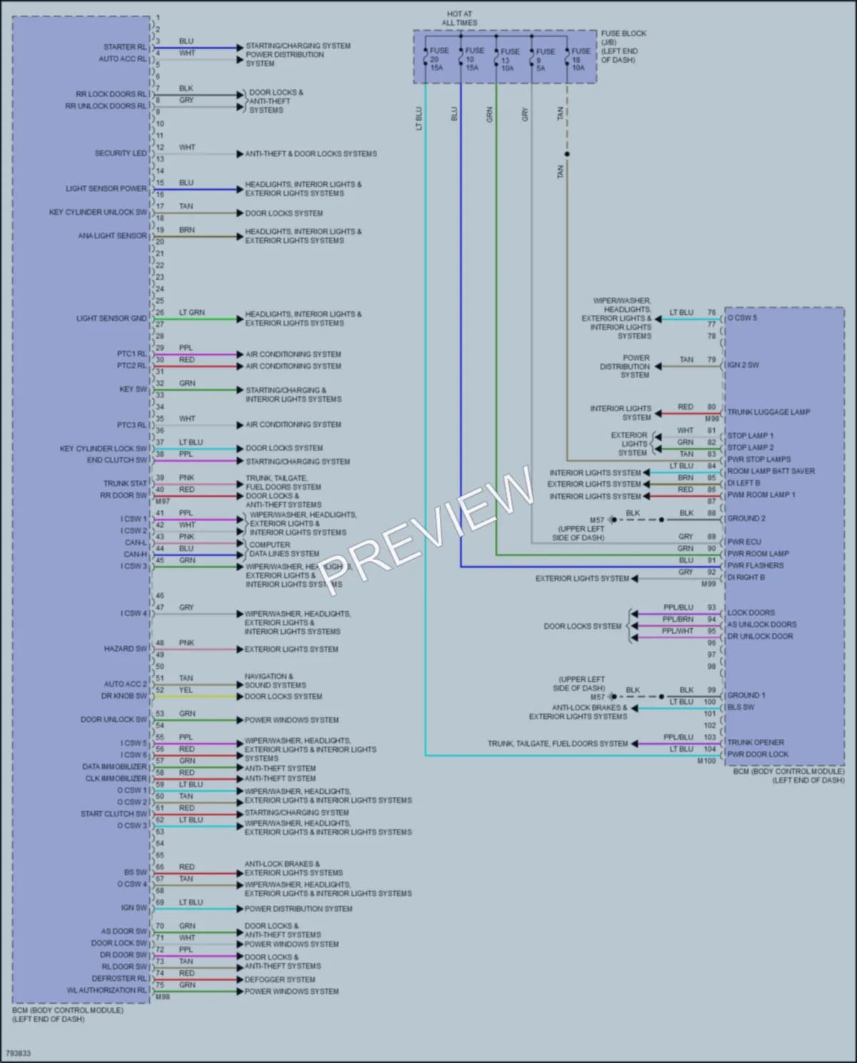 2022 Nissan Versa Body Control Modules wiring diagram preview