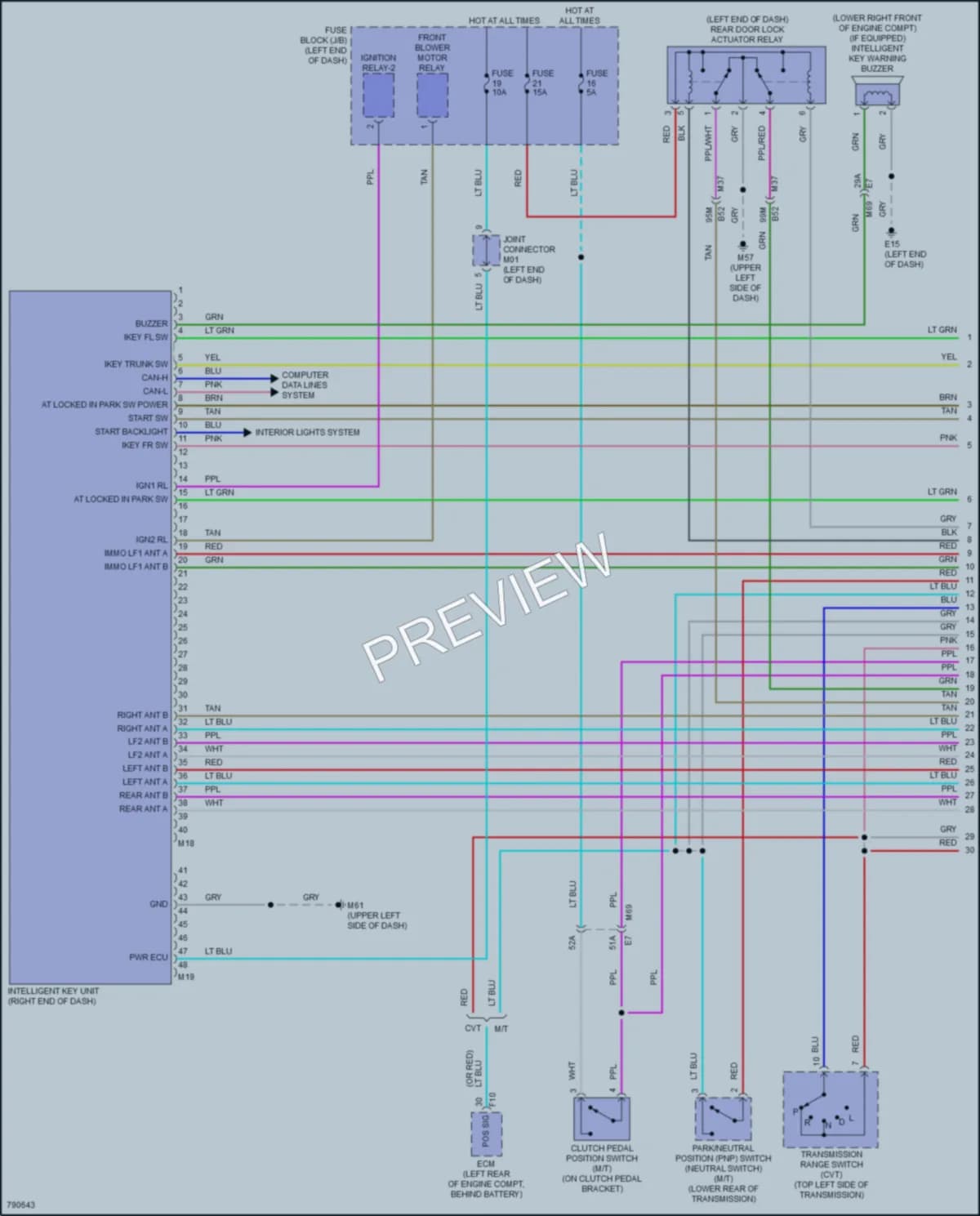 2022 Nissan Versa Power Door Locks wiring diagram preview