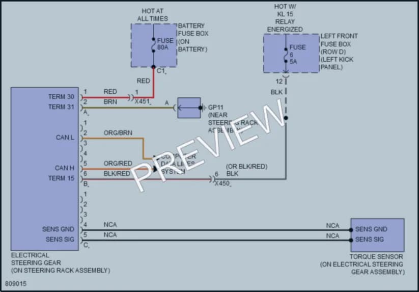 2022 Porsche 718Boxster Electronic Power Steering wiring diagram preview
